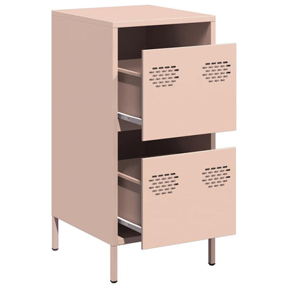 vidaXL Sideboard Pink 35x39x73,5 cm Cold-rolled Steel