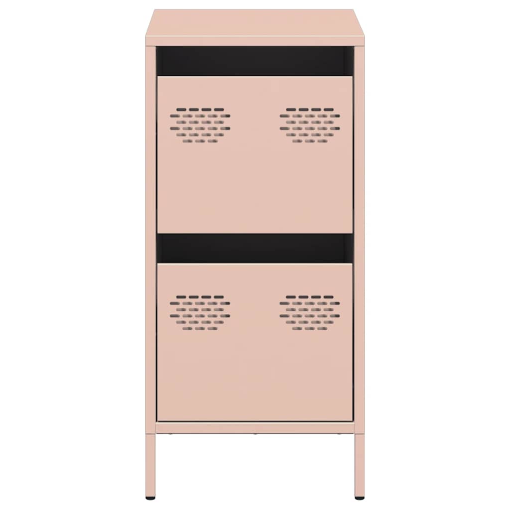 vidaXL Sideboard Pink 35x39x73,5 cm Cold-rolled Steel