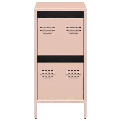 vidaXL Sideboard Pink 35x39x73,5 cm Cold-rolled Steel