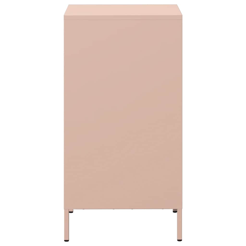 vidaXL Sideboard Pink 35x39x73,5 cm Cold-rolled Steel