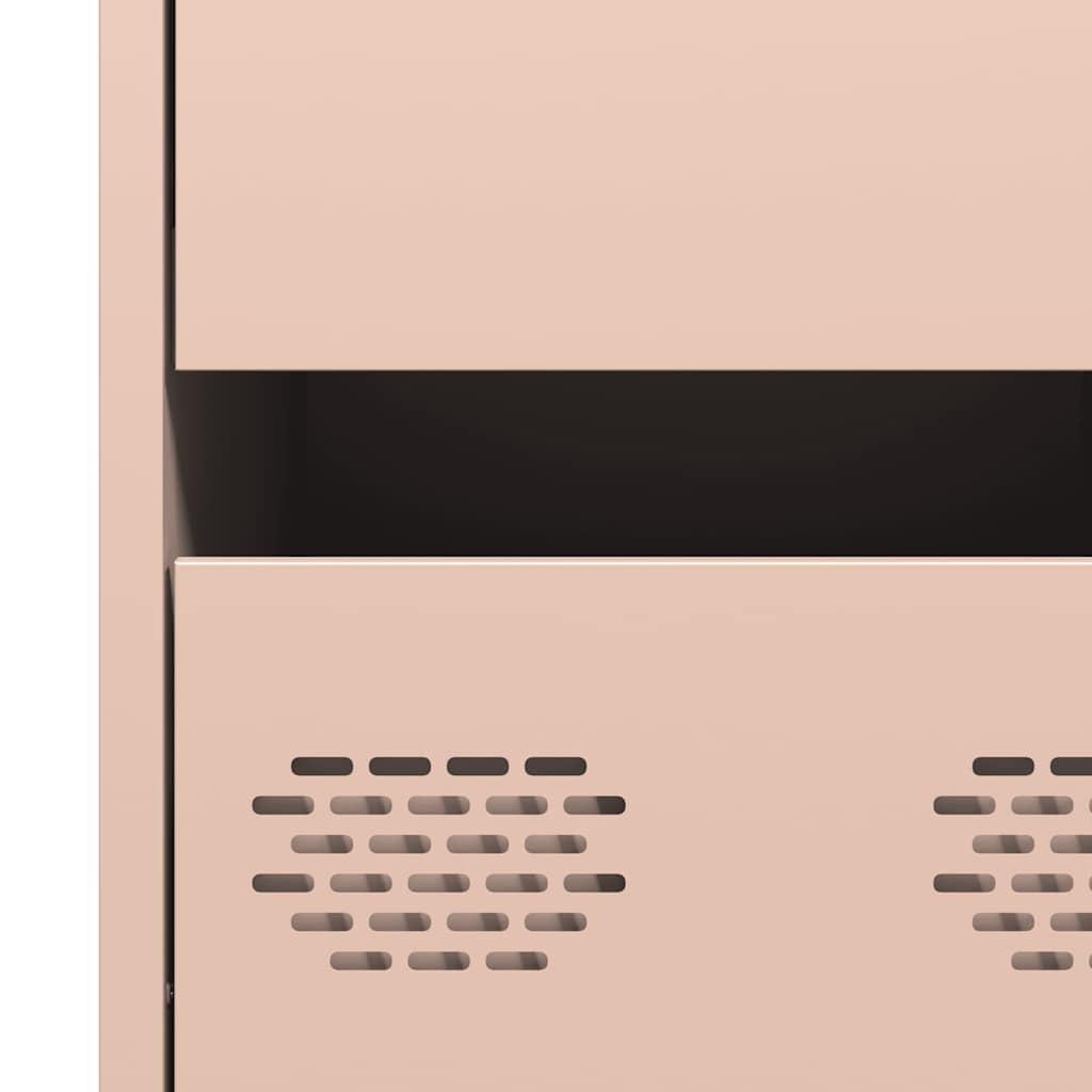 vidaXL Sideboard Pink 35x39x73,5 cm Cold-rolled Steel
