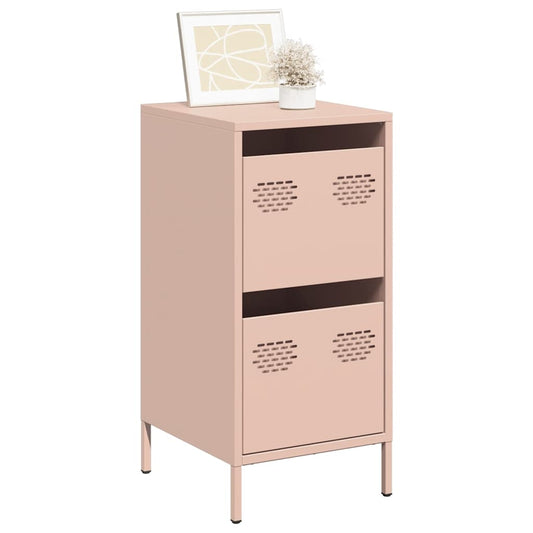 vidaXL Sideboard Pink 35x39x73,5 cm Cold-rolled Steel