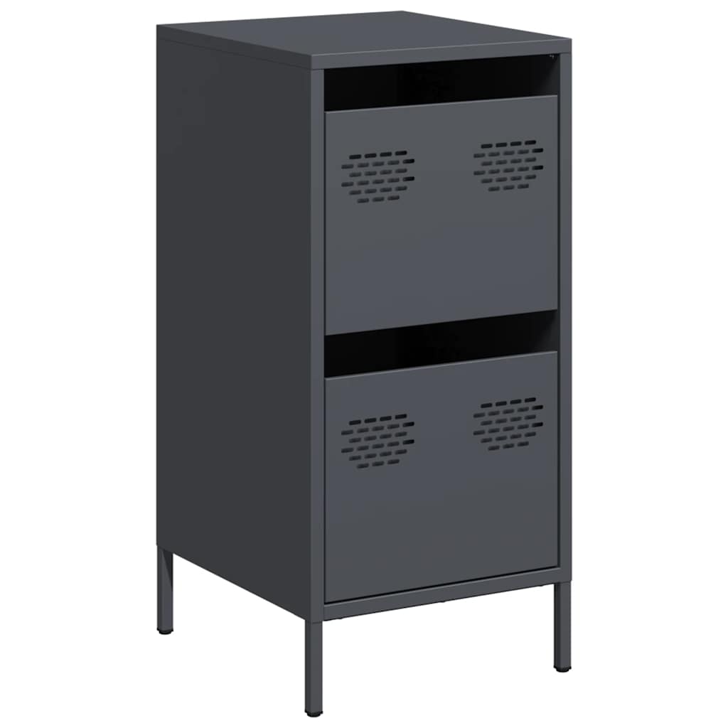 vidaXL Sideboard Anthracite 35x39x73,5 cm Cold-rolled Steel