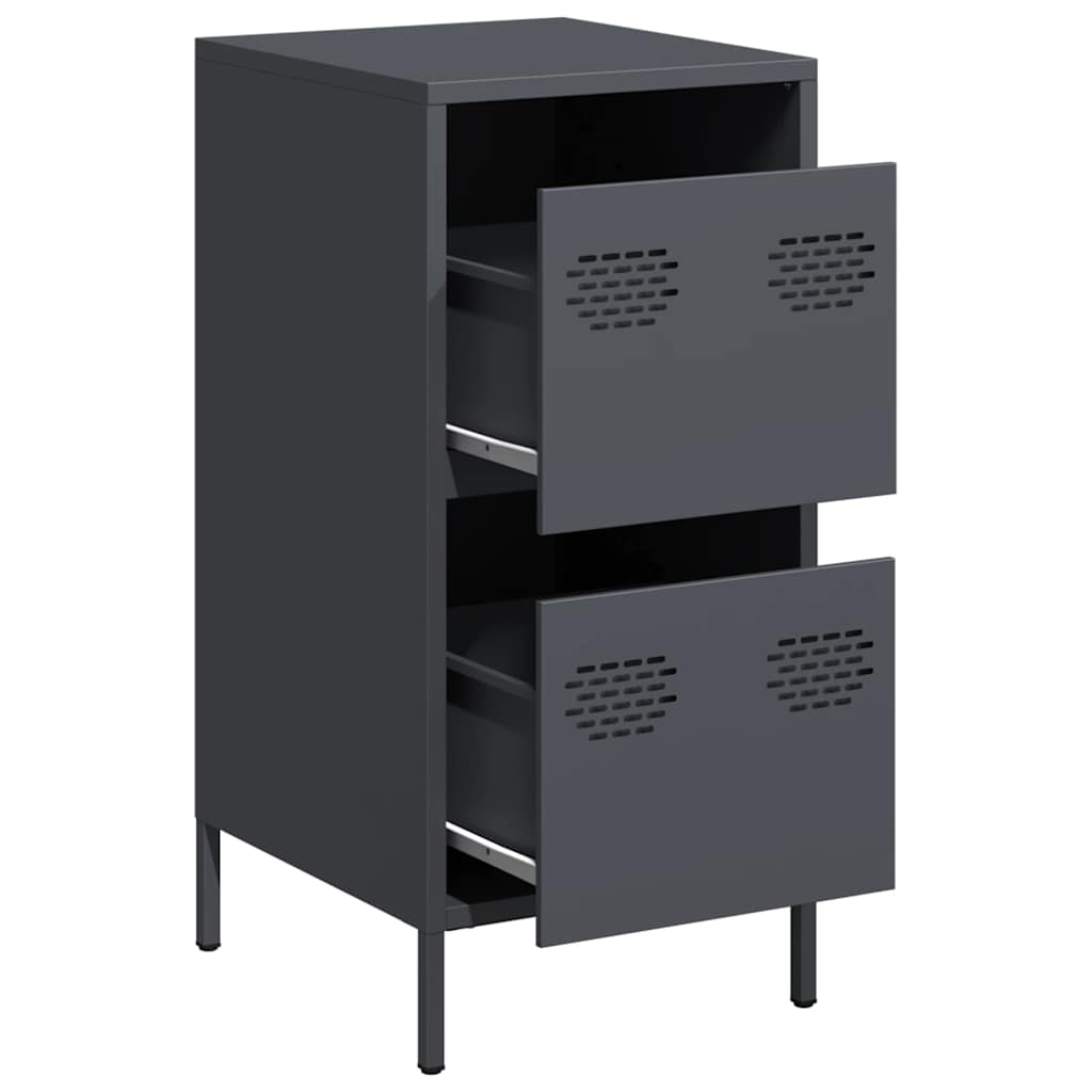 vidaXL Sideboard Anthracite 35x39x73,5 cm Cold-rolled Steel