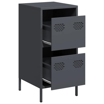 vidaXL Sideboard Anthracite 35x39x73,5 cm Cold-rolled Steel