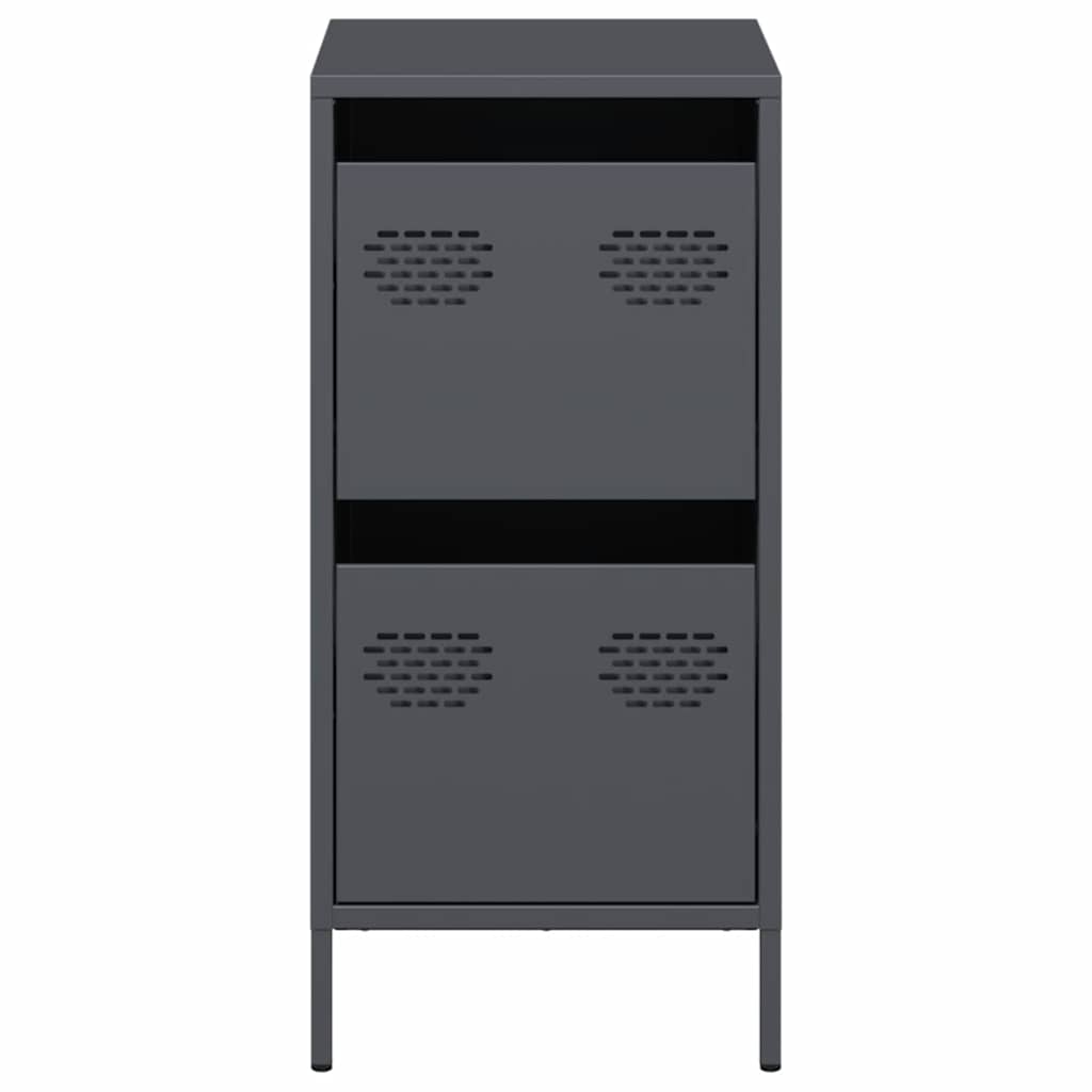 vidaXL Sideboard Anthracite 35x39x73,5 cm Cold-rolled Steel