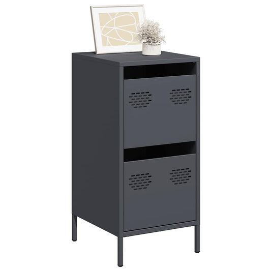 vidaXL Sideboard Anthracite 35x39x73,5 cm Cold-rolled Steel