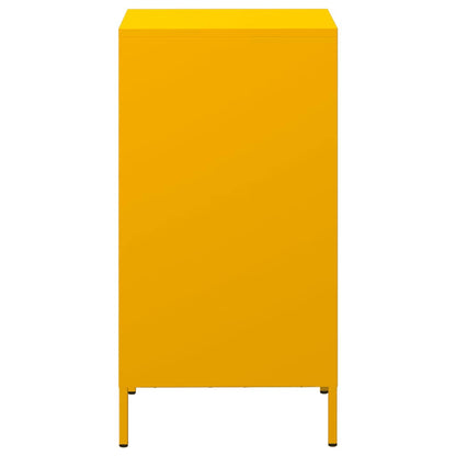 vidaXL Sideboard Mustard Yellow 35x39x73.5 cm Cold-rolled Steel