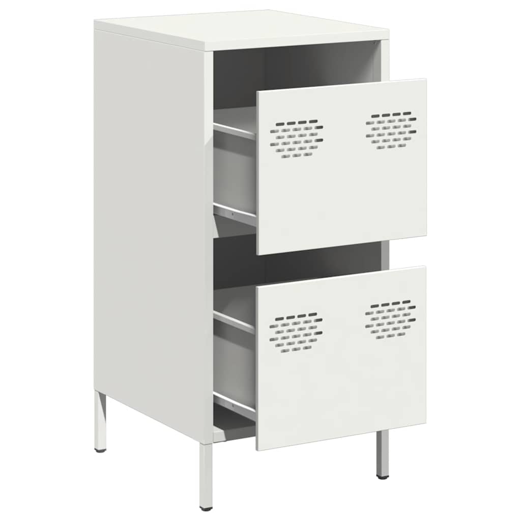 vidaXL Sideboard White 35x39x73,5 cm Cold-rolled Steel