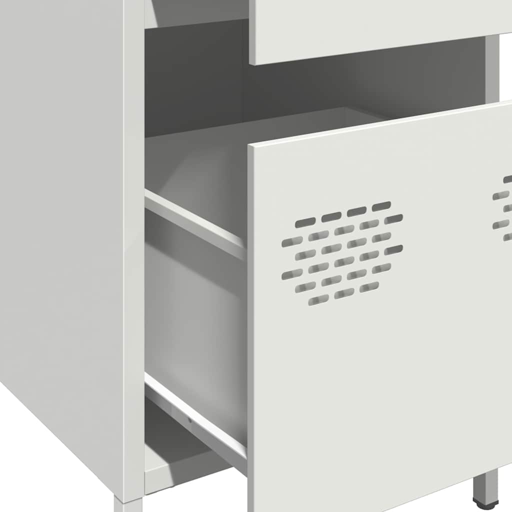 vidaXL Sideboard White 35x39x73,5 cm Cold-rolled Steel