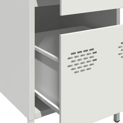 vidaXL Sideboard White 35x39x73,5 cm Cold-rolled Steel