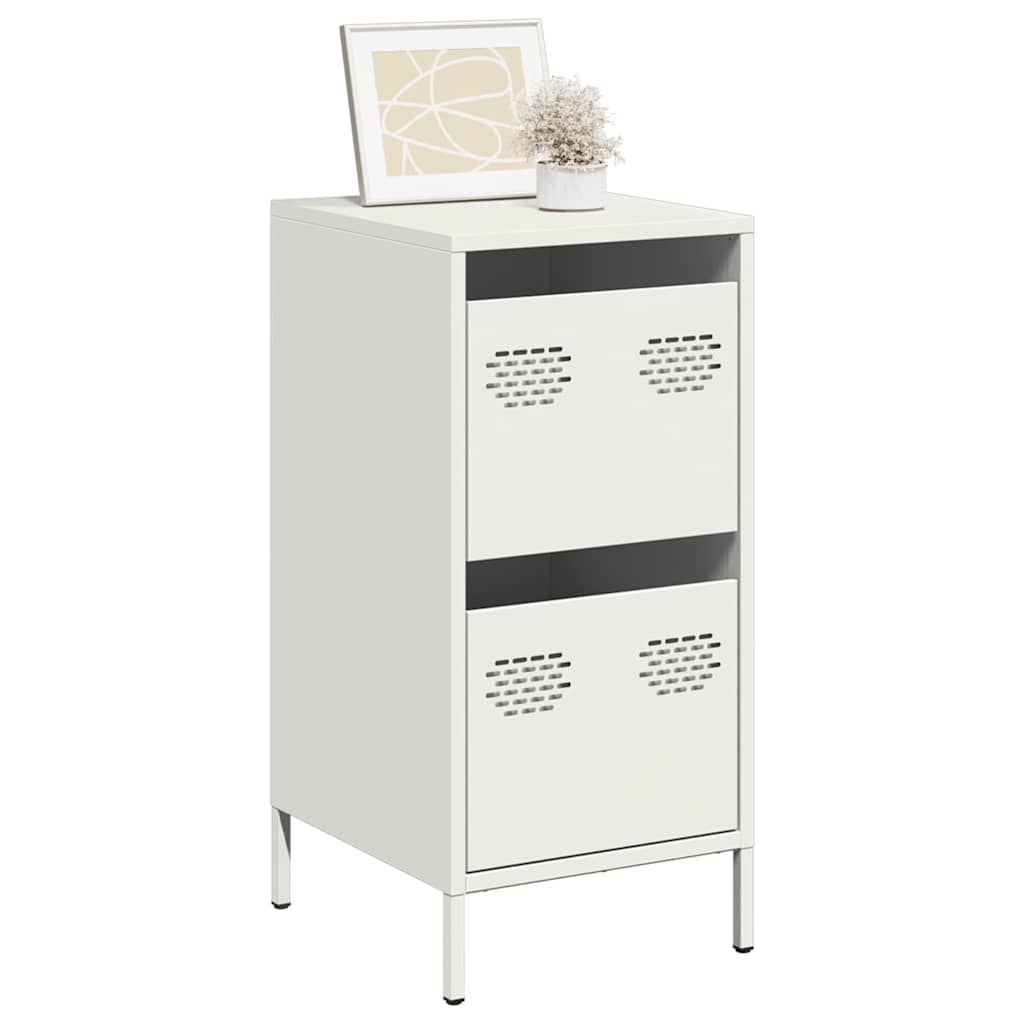 vidaXL Sideboard White 35x39x73,5 cm Cold-rolled Steel