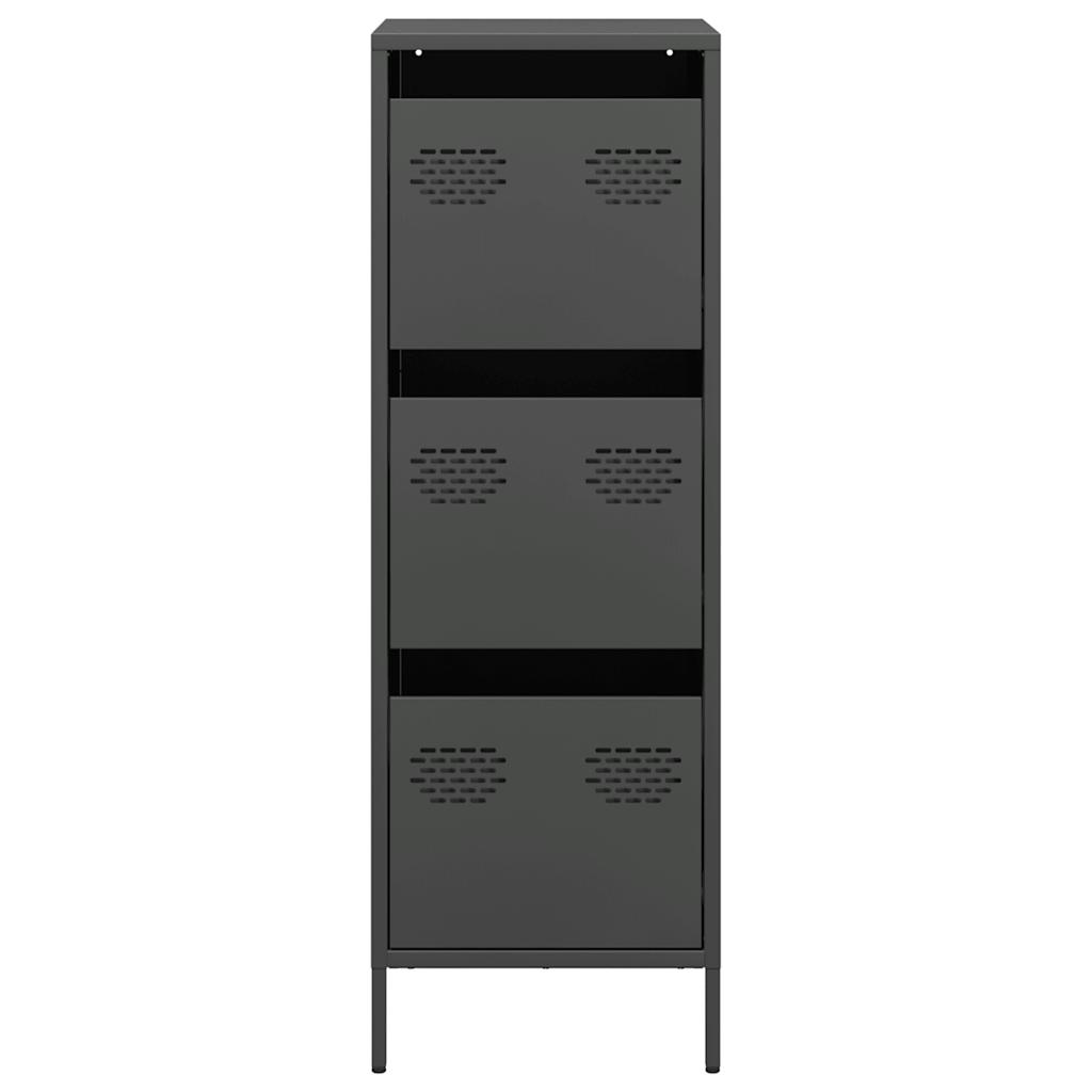vidaXL Highboard Black 39x35x103.5 cm Steel