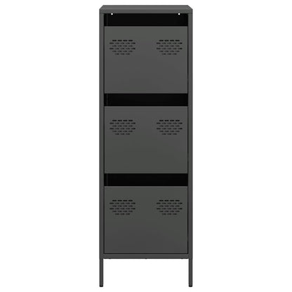 vidaXL Highboard Black 39x35x103.5 cm Steel