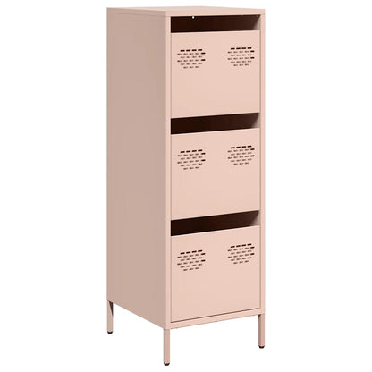 vidaXL Highboard Pink 39x35x103,5 cm Steel