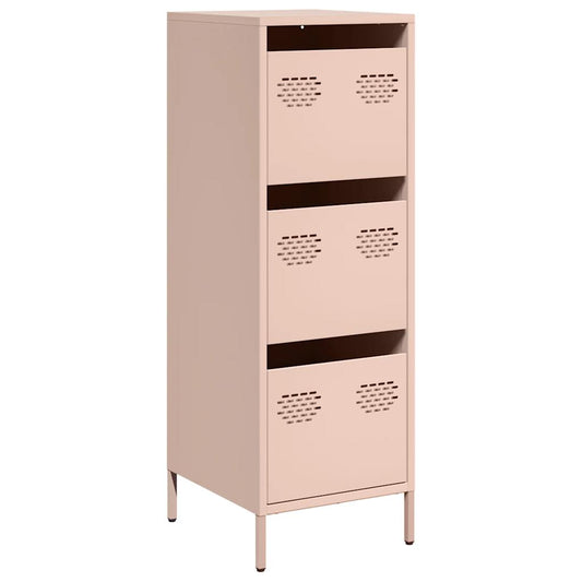 vidaXL Highboard Pink 39x35x103,5 cm Steel
