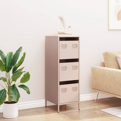 vidaXL Highboard Pink 39x35x103,5 cm Steel