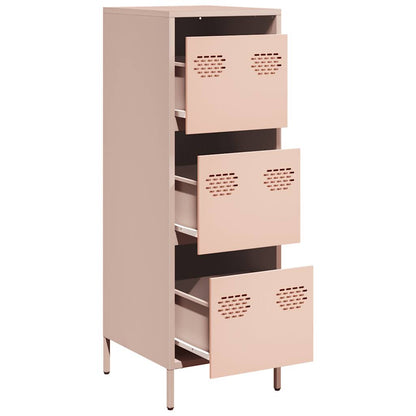 vidaXL Highboard Pink 39x35x103,5 cm Steel