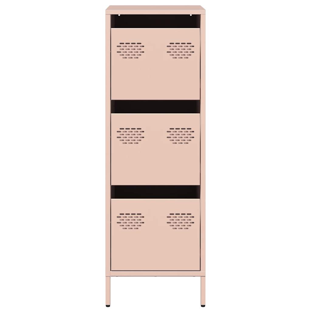 vidaXL Highboard Pink 39x35x103,5 cm Steel