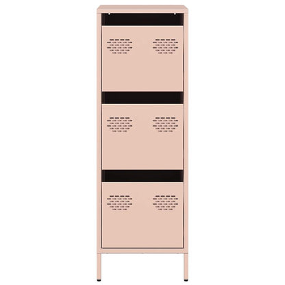 vidaXL Highboard Pink 39x35x103,5 cm Steel