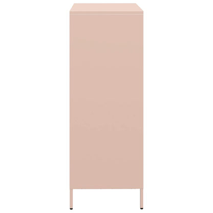 vidaXL Highboard Pink 39x35x103,5 cm Steel