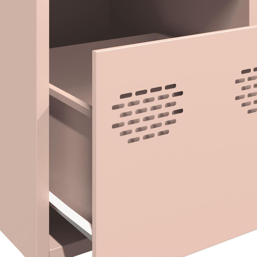 vidaXL Highboard Pink 39x35x103,5 cm Steel