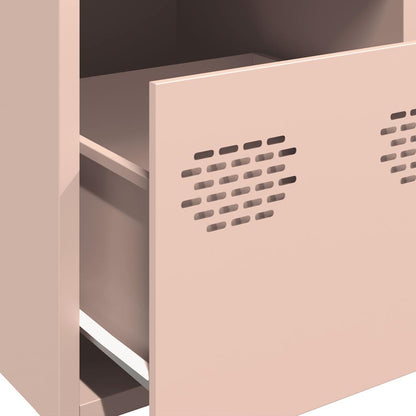 vidaXL Highboard Pink 39x35x103,5 cm Steel