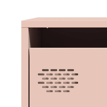 vidaXL Highboard Pink 39x35x103,5 cm Steel