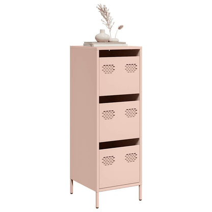 vidaXL Highboard Pink 39x35x103,5 cm Steel