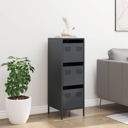 vidaXL Highboard Anthracite 39x35x103,5 cm Steel