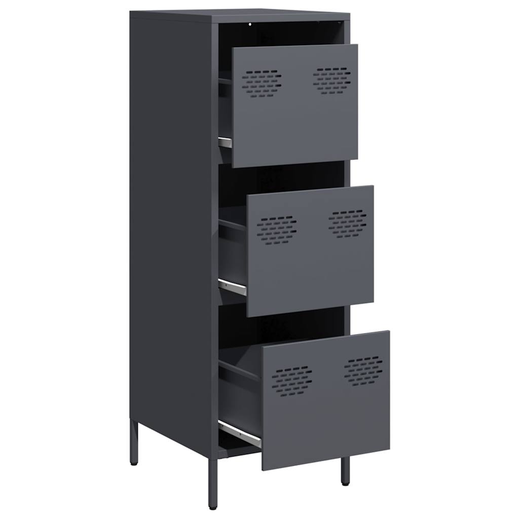 vidaXL Highboard Anthracite 39x35x103,5 cm Steel