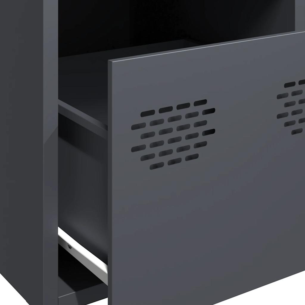 vidaXL Highboard Anthracite 39x35x103,5 cm Steel