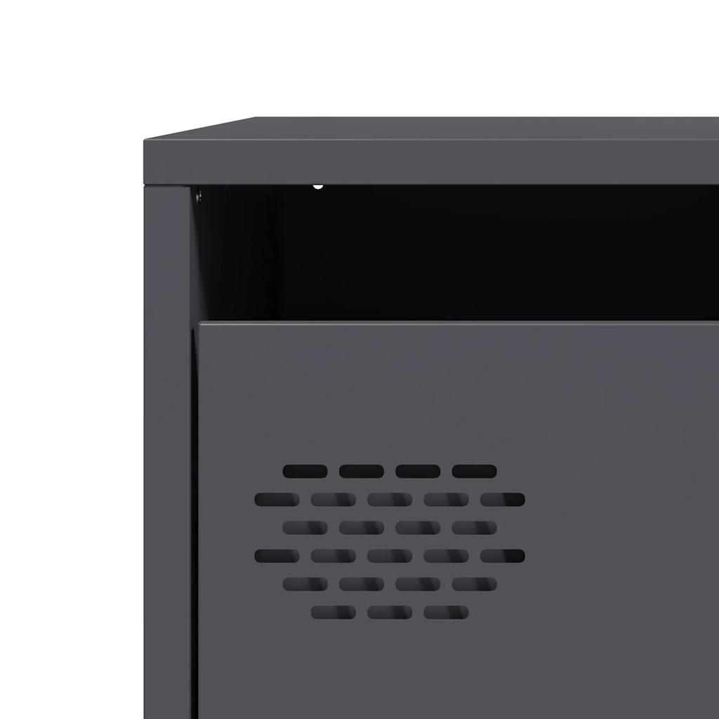vidaXL Highboard Anthracite 39x35x103,5 cm Steel