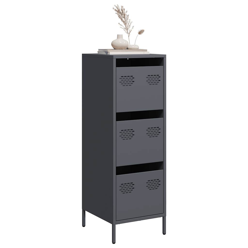vidaXL Highboard Anthracite 39x35x103,5 cm Steel