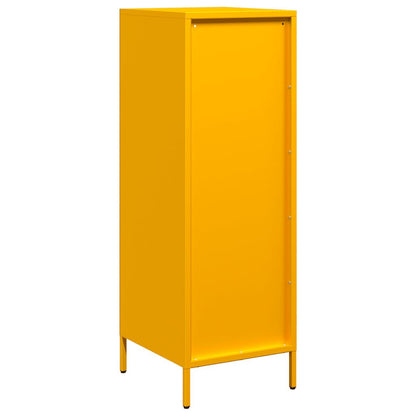 vidaXL Highboard Mustard Yellow 39x35x103,5 cm Steel