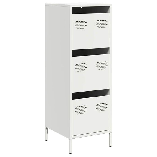 vidaXL Highboard White 39x35x103,5 cm Steel