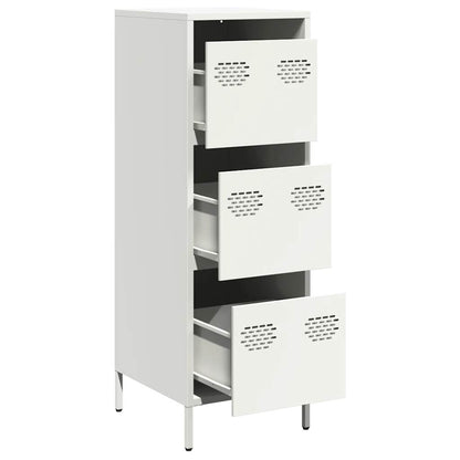 vidaXL Highboard White 39x35x103,5 cm Steel