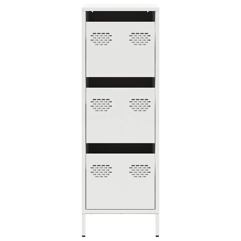vidaXL Highboard White 39x35x103,5 cm Steel