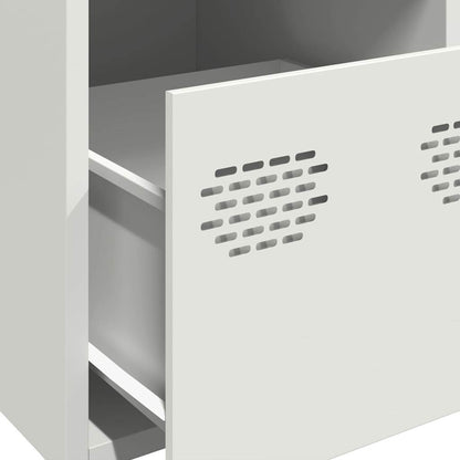 vidaXL Highboard White 39x35x103,5 cm Steel
