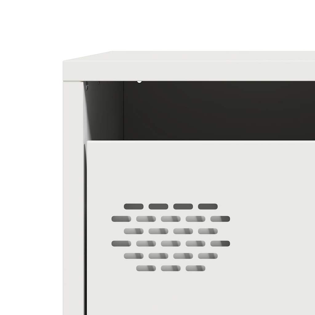 vidaXL Highboard White 39x35x103,5 cm Steel