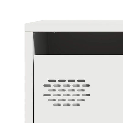 vidaXL Highboard White 39x35x103,5 cm Steel