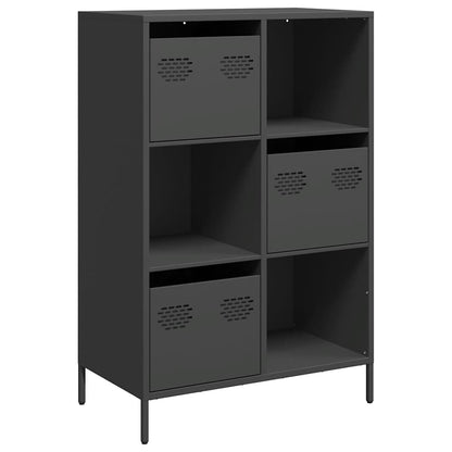 vidaXL Highboard Black 68x39x103,5 cm Steel