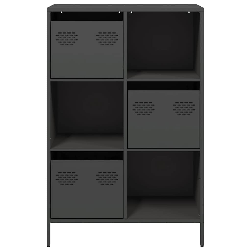 vidaXL Highboard Black 68x39x103,5 cm Steel