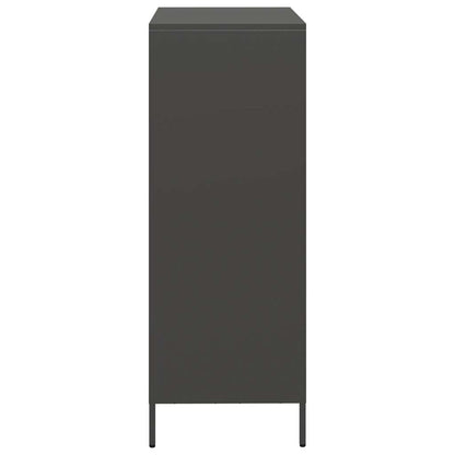 vidaXL Highboard Black 68x39x103.5 cm Steel