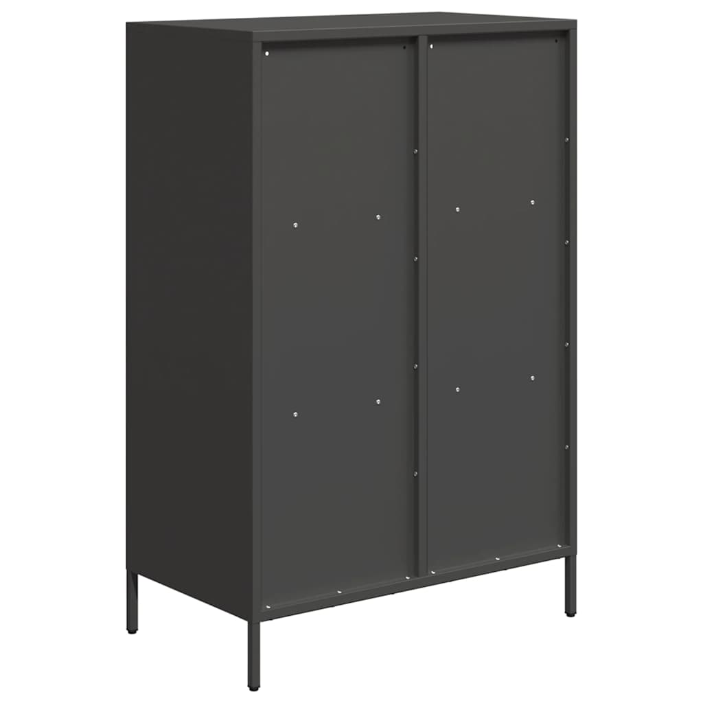 vidaXL Highboard Black 68x39x103,5 cm Steel