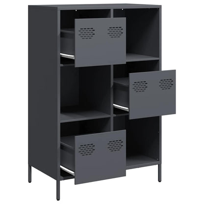 vidaXL Highboard Anthracite 68x39x103,5 cm Steel