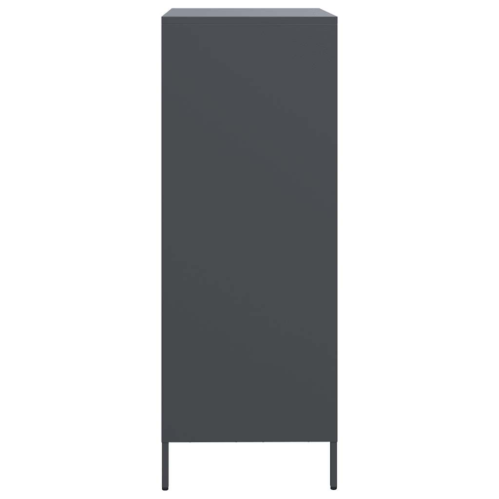 vidaXL Highboard Anthracite 68x39x103.5 cm Steel