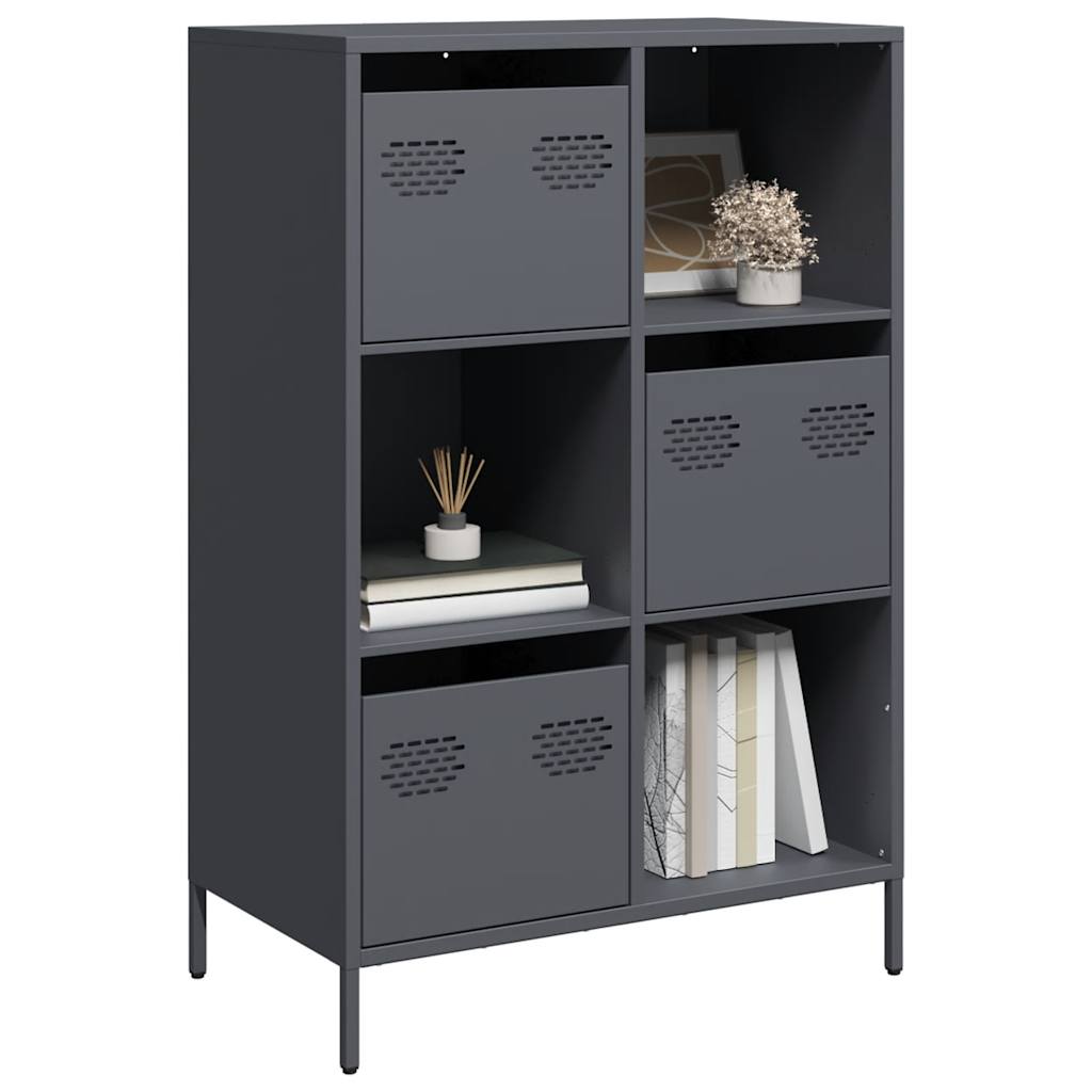 vidaXL Highboard Anthracite 68x39x103,5 cm Steel
