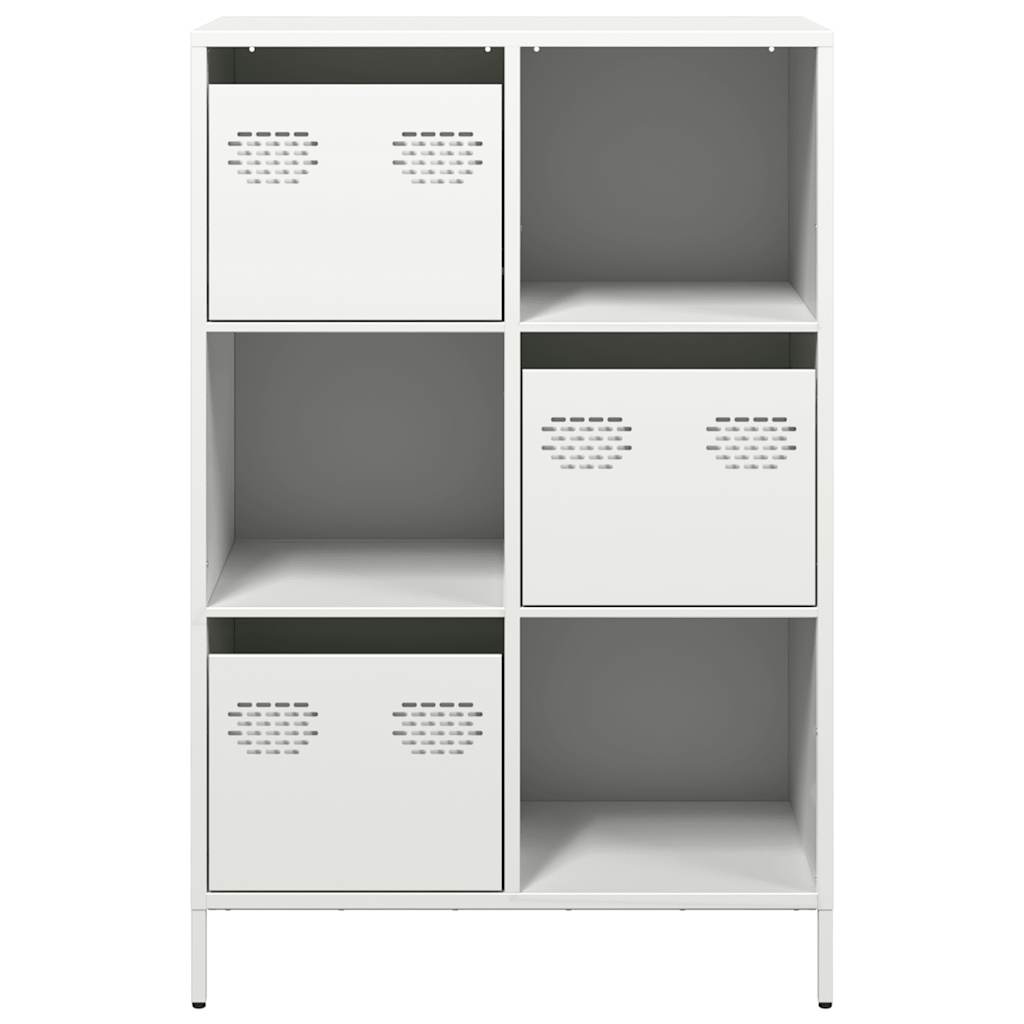 vidaXL Highboard White 68x39x103,5 cm Steel