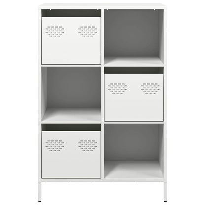 vidaXL Highboard White 68x39x103,5 cm Steel